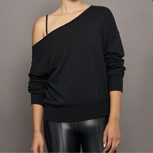 Carbon38 Off Shoulder Terry Sweatshirt (L)- New w/ Tags